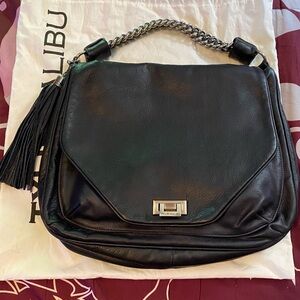Tylie Malibu Large Leather Flap Shoulder Bag